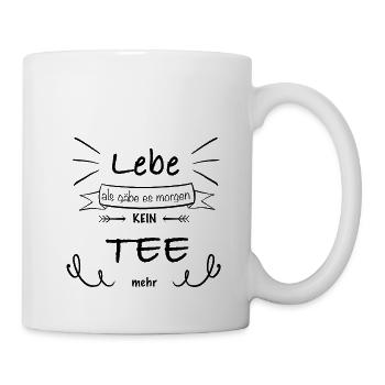 Tee - Tasse - Weiß - Rechts