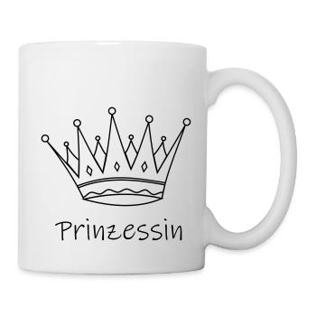 Krone Prinzessin - Tasse - Weiß - Rechts