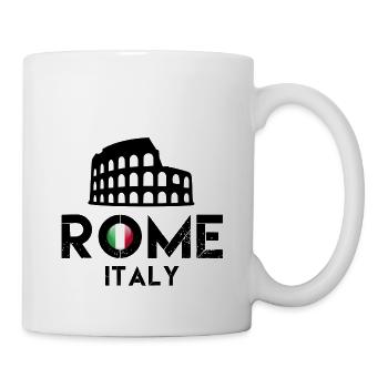 rom, rom italy, romet shirts, italy, - Tasse - Weiß - Rechts
