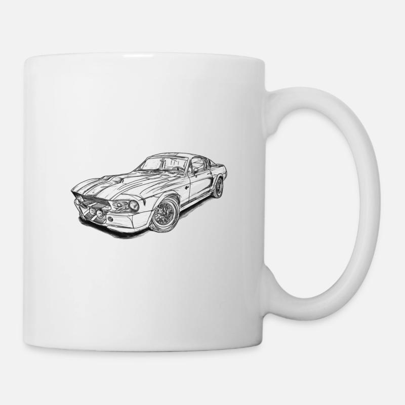 Classic Car - Tasse - Weiß
