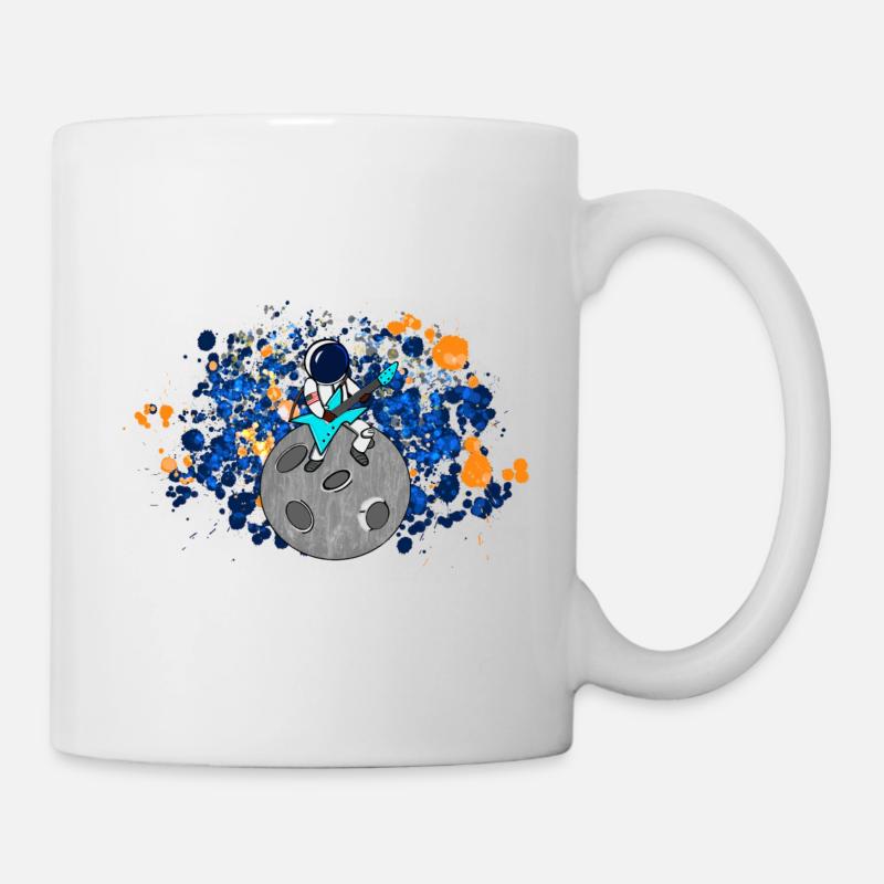 Astronaut with guitar space space music - Mug - white