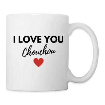 I love you chouchou saint valentin idée cadeau - Mug blanc - blanc - Droite