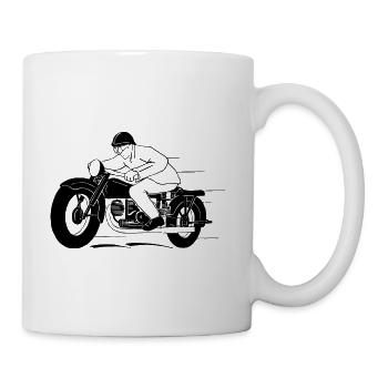 Moto Vintage Années 1930 - Mug blanc - blanc - Droite