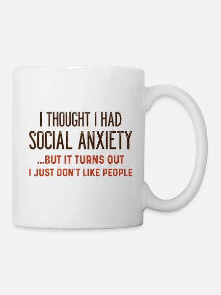 Social Anxiety - Mug - white