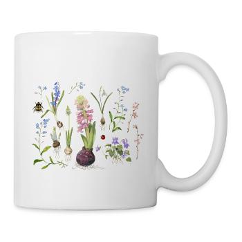 Fleurs printanières - Mug blanc - blanc - Droite