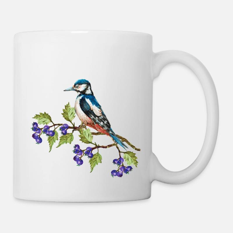 Bunter Vogel - Tasse - Weiß