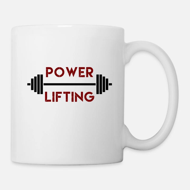 Gewichtheben, Power Lifting, Krafttraining - Tasse - Weiß