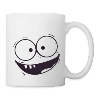Der Grinse Mann - Tasse - Weiß - Rechts