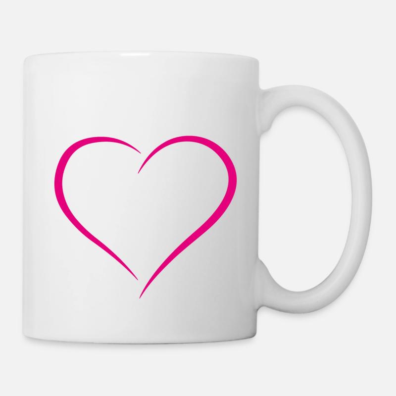 herz 01 - Mug blanc - blanc