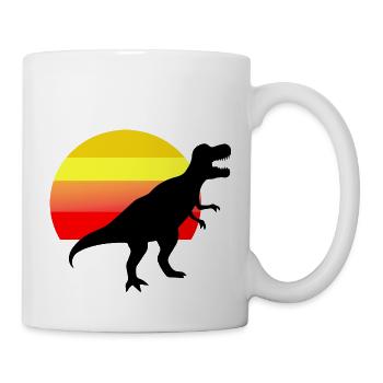 Dinosaurier Dino Kinder - Tasse - Weiß - Rechts