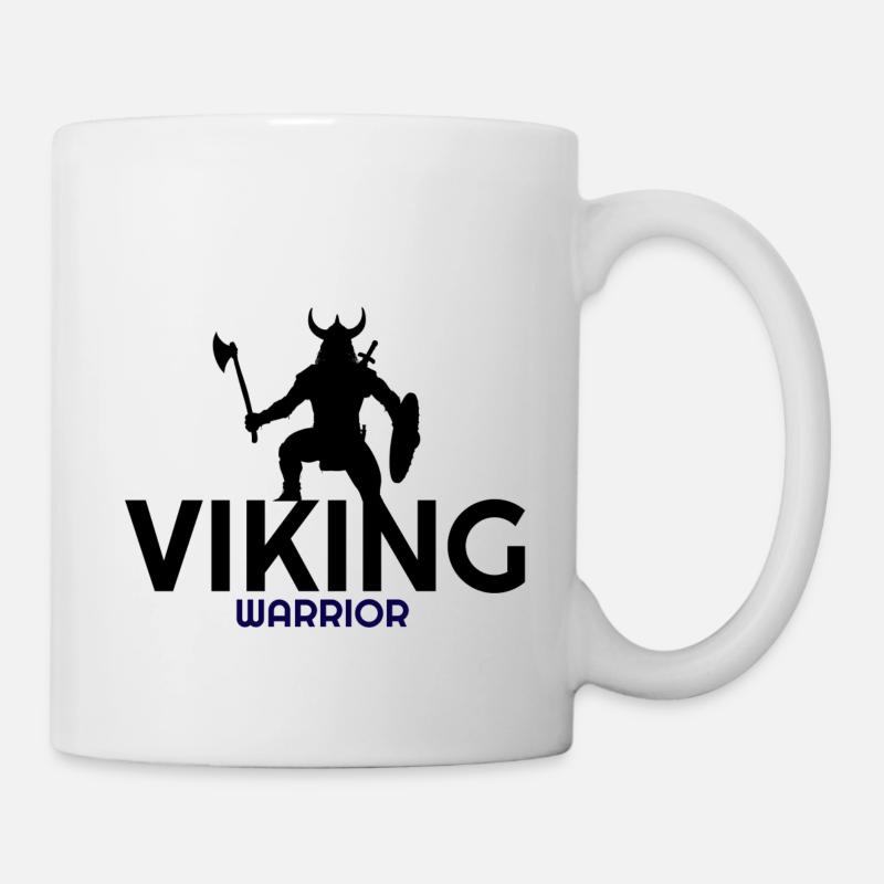 Alles über Wikinger, Wikinger, Wikinger Hoodies, Wikinger - Tasse - Weiß