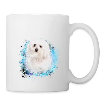 bolognese,malteser,graffiti,painting - Mug - white - Right