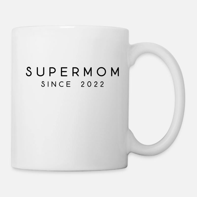 Supermom Mutter Mama since 2022 Spruch - Tasse - Weiß