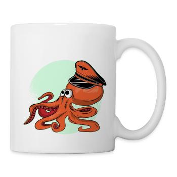 Octopus admiral by the Manzanita’s - Mug blanc - blanc - Droite