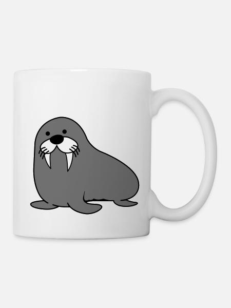 phoque - Mug blanc - blanc