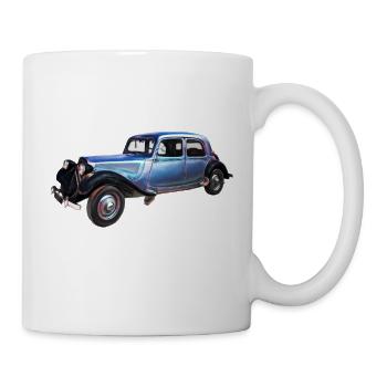 Ancienne voiture - Mug blanc - blanc - Droite