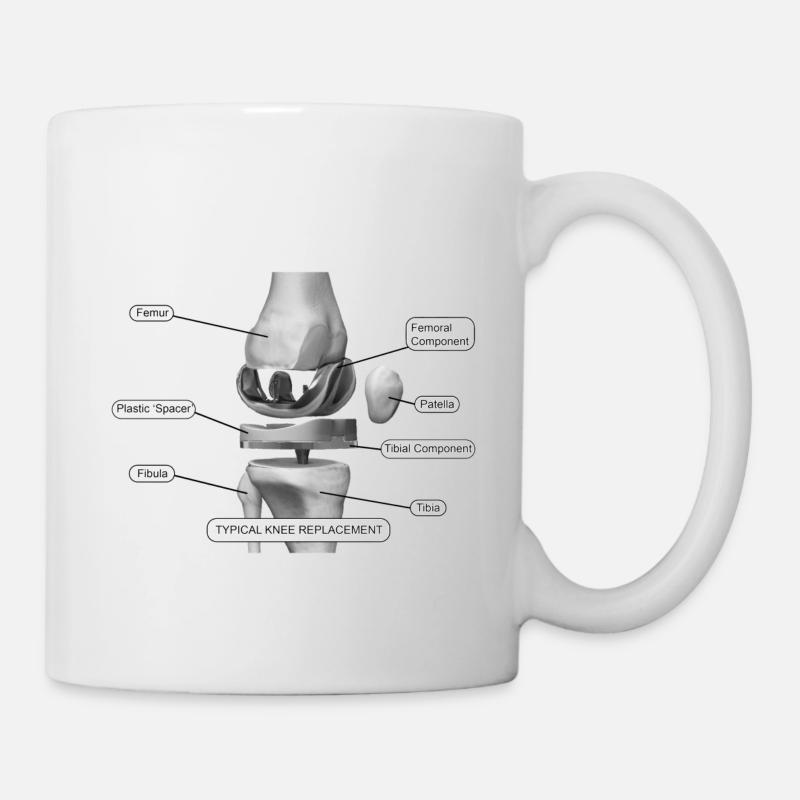 Composants du genou - Mug blanc - blanc