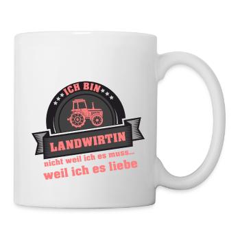 Ich bin Landwirtin - Tasse - Weiß - Rechts