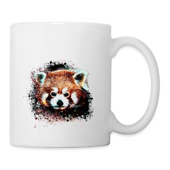 Roter panda ,Graffiti, Malerei,pandabär, bär, rot - Tasse - Weiß - Rechts