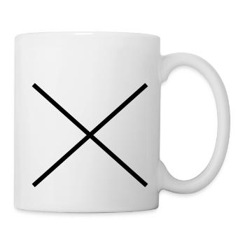 kreuz - Tasse - Weiß - Rechts