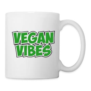 Vegan VIBES - Mug blanc - blanc - Droite