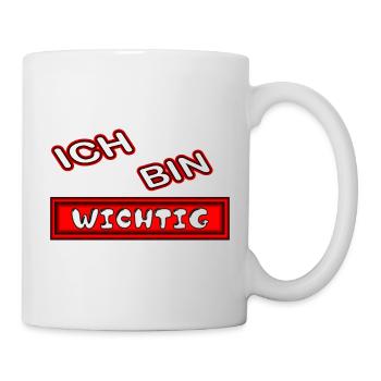 Ich bin wichtig - Tasse - Weiß - Rechts