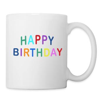 HAPPY BIRTHDAY COLOR - Tasse - Weiß - Rechts