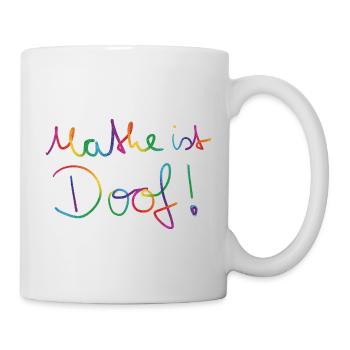 mathe ist doof - Tasse - Weiß - Rechts