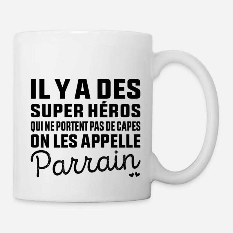 Super Héros sans Cape Parrain - Mug blanc - blanc