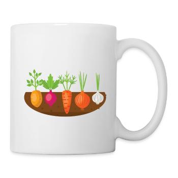 Lustiger Gartenarbeit Garten Beet Gärtner Garten - Tasse - Weiß - Rechts