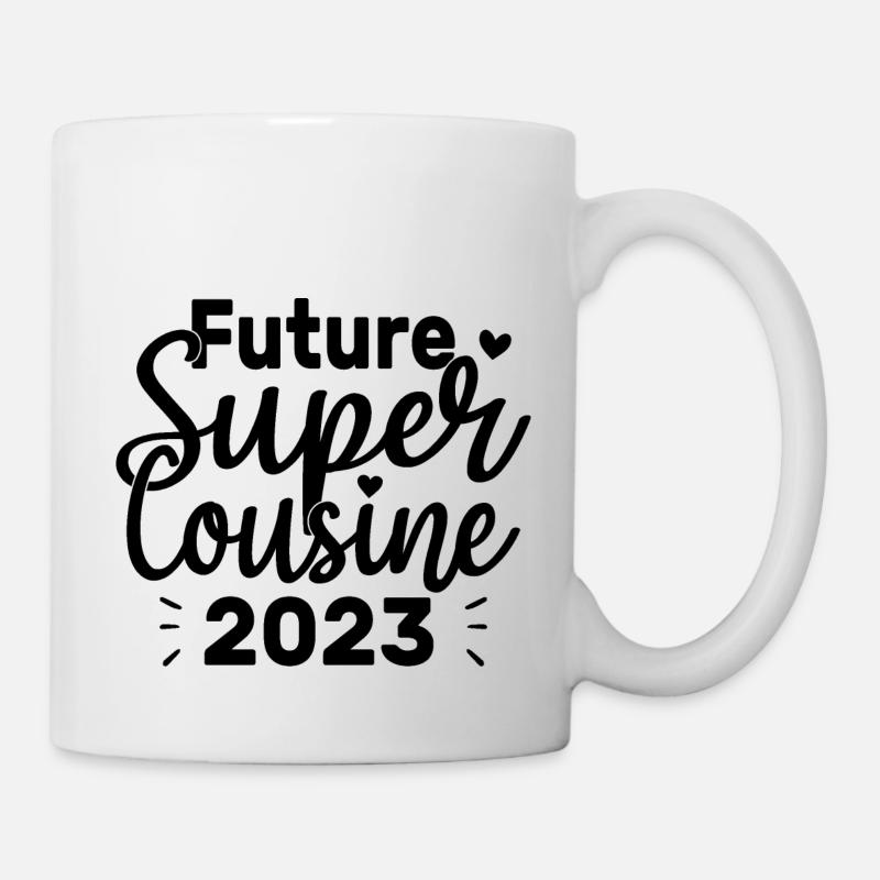 Annonce De Grossesse 2023 Future Super Cousine - Mug blanc - blanc