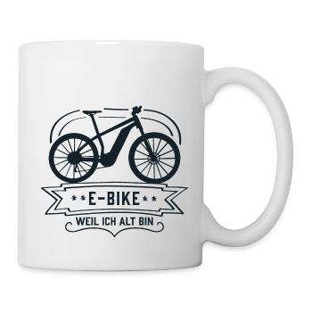 E-Bike Parce Je Vieux Vélo Vélo Sport - Mug blanc - blanc - Droite