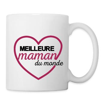 meilleure maman du monde - Mug blanc - blanc - Droite