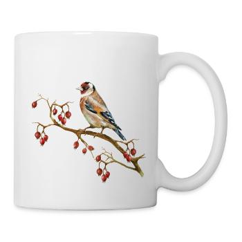 Bunte Vogel - Tasse - Weiß - Rechts