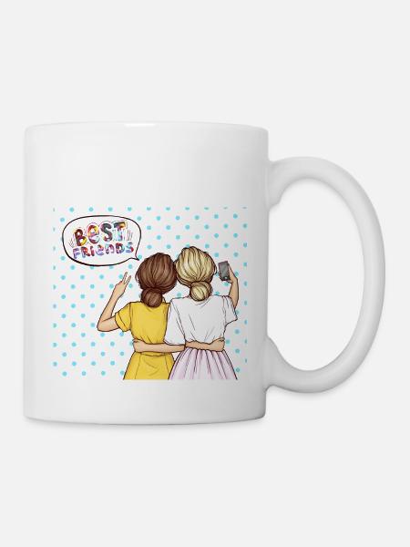 Beste Freunde - Tasse - Weiß