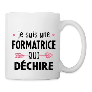 Je Suis Une Formatrice Qui Déchire Cadeau Drôle - Mug blanc - blanc - Droite