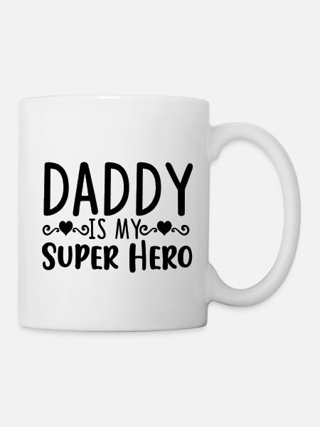 Daddy ist mein Superheld - Tasse - Weiß