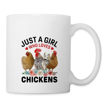 Hühner Flüsterer Just A Girl Who Loves Chicken - Mug - white - Right