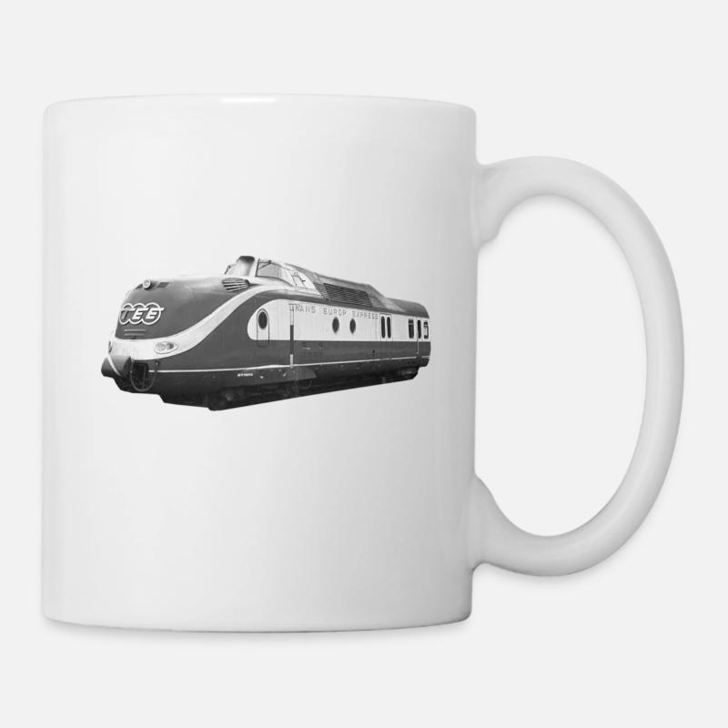 TEE Trans Europ Express Triebzug Bundesbahn Lok - Tasse - Weiß