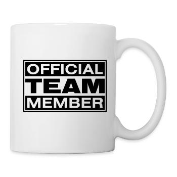 MEMBRE DE L’ÉQUIPE OFFICIELLE - Mug blanc - blanc - Droite