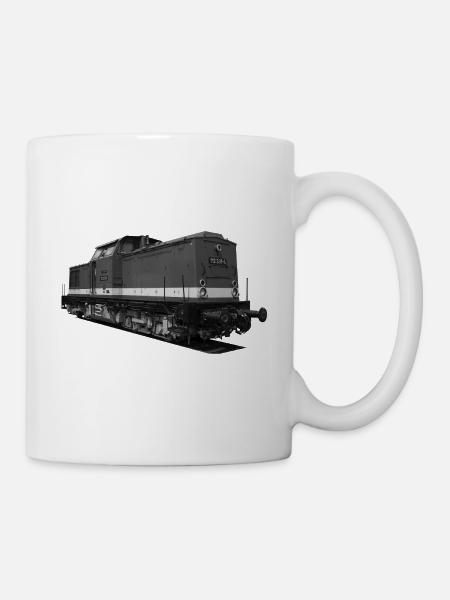 Lokomotive V 100 Diesel Deutsche Reichsbahn DDR - Tasse - Weiß
