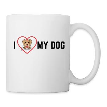 I love my dog! - Mug - white - Right