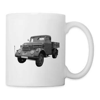 Garant K 30 Robur Zittau DDR Oldtimer Lkw - Tasse - Weiß - Rechts