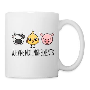 Vegan body - Color - Mug blanc - blanc - Droite