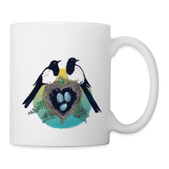 Magpie Family - Mug - white - Right