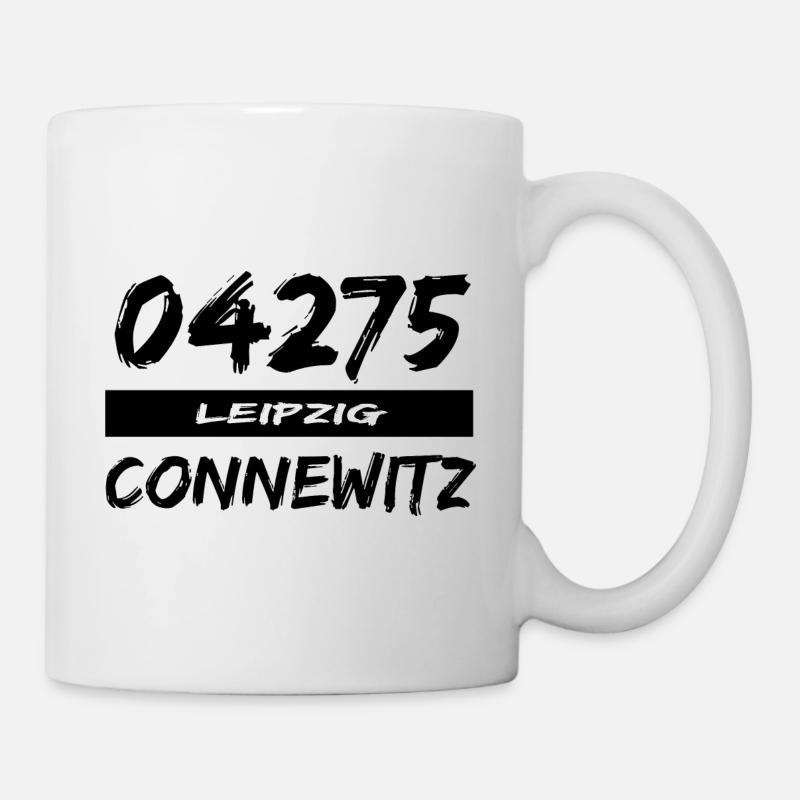 04275 Leipzig Connewitz tshirt - Tasse - Weiß