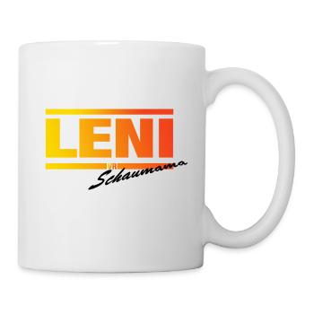 LENI Schaumama Schwarze Schrift - Tasse - Weiß - Rechts