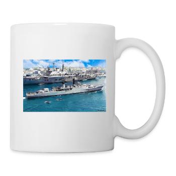 leopard and eagle oil1 - Mug - white - Right