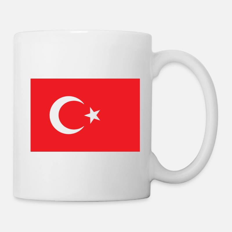 Drapeau turc - Mug blanc - blanc