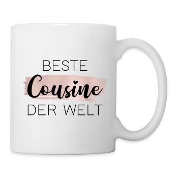 Beste Cousine der Welt - Tasse - Weiß - Rechts